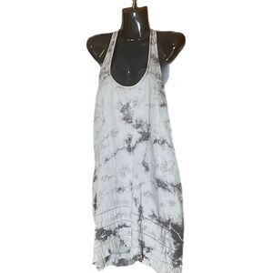 LA’t by L’AGENCE 100% Cotton Dip Dye Oversized Two Pockets Tank Dress XS